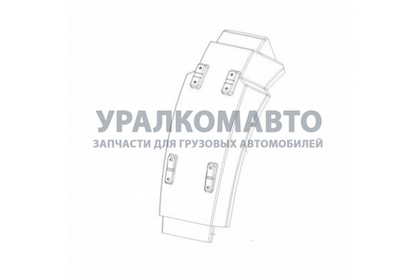 Крыло A7 правое (брызговик) HOWO A7 AZ1664230086